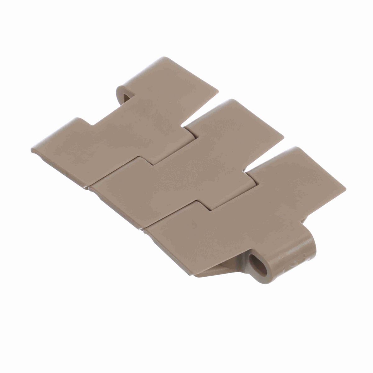 System Plast 880TAB Side-flexing Solid Top, Material: Tan Low Friction, Width: 3.25in, Pitch: 1.5in - LF880TAB-K325