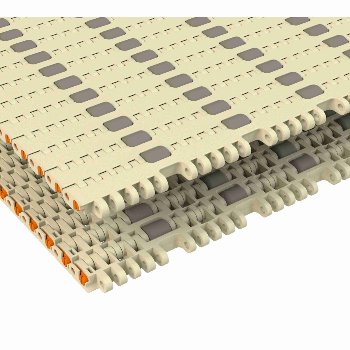 Rexnord 7743 Straight Running Low Backline Pressure, Material: Beige High Temperature, Width: 12in, Pitch: 1in - 81441723