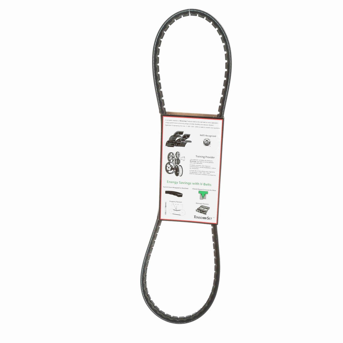 Browning EPDM Notched Belt 98% Efficient - 3VX400