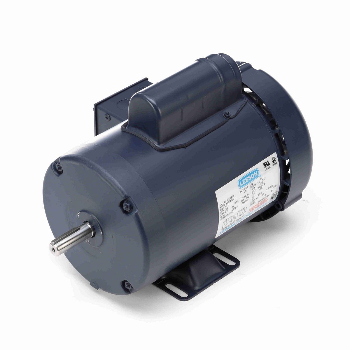 LEESON General Purpose Motor, 1.50 HP, 1 Ph, 60 Hz, 115/230 V, 3600 RPM, 56 Frame, TEFC - 110109.00
