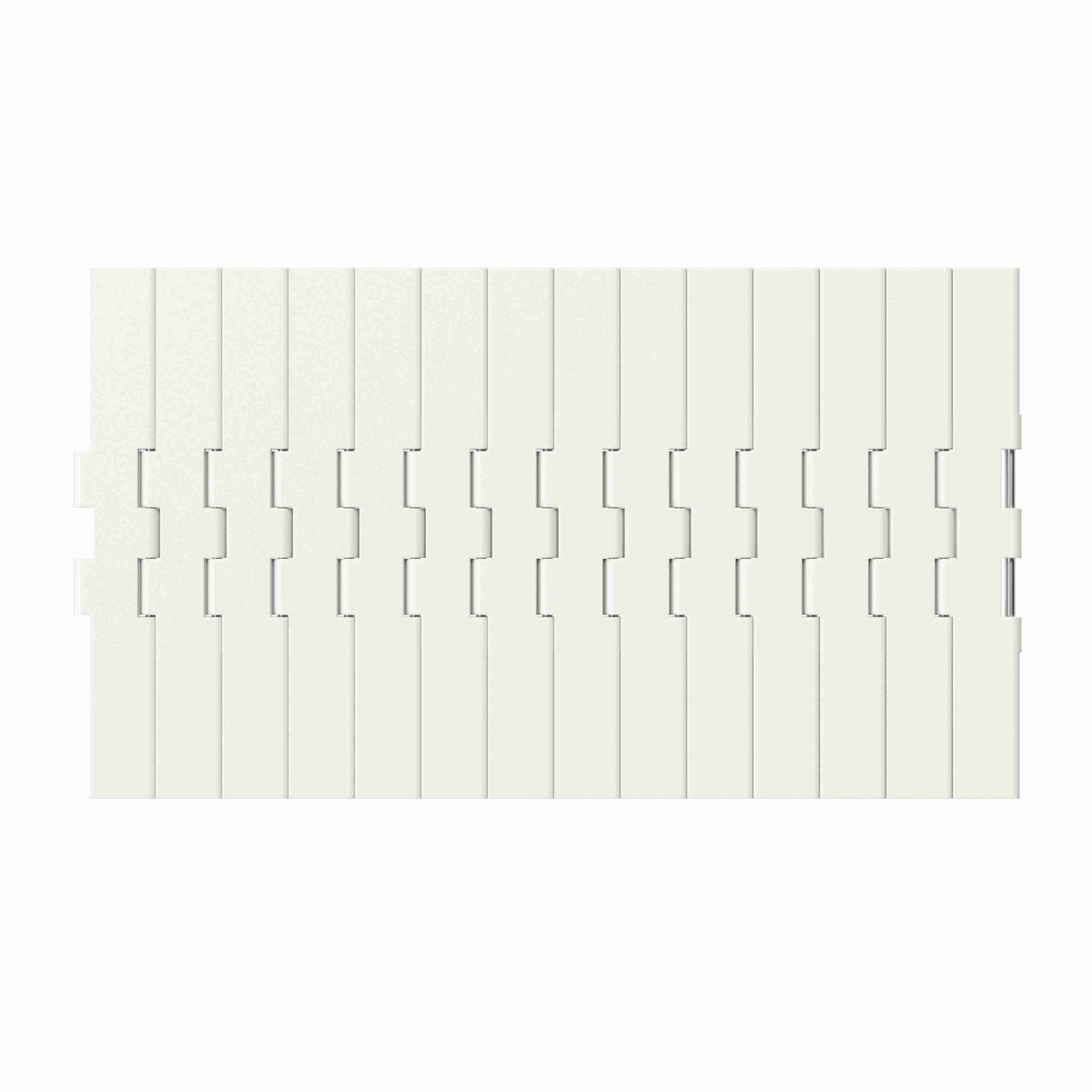 Rexnord 821 Straight Running Solid Top, Material: White High Performance, Width: 12in, Pitch: 1.5in - 81403483