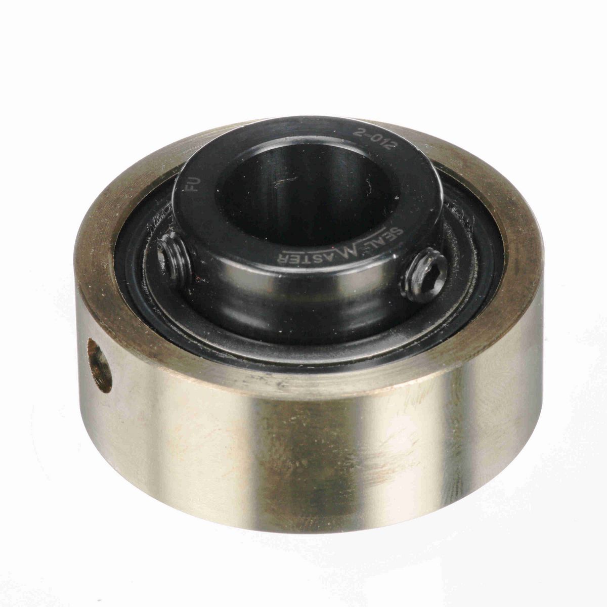 Sealmaster Mounted Insert Only Ball Bearing - 52100 Bearing Steel, Black Oxided - Setscrew Lock - AR-2-012