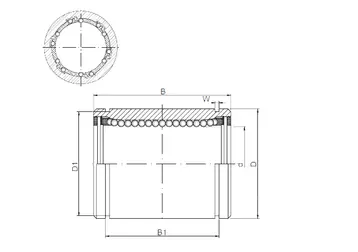 Линейный подшипник HGF LM20UU