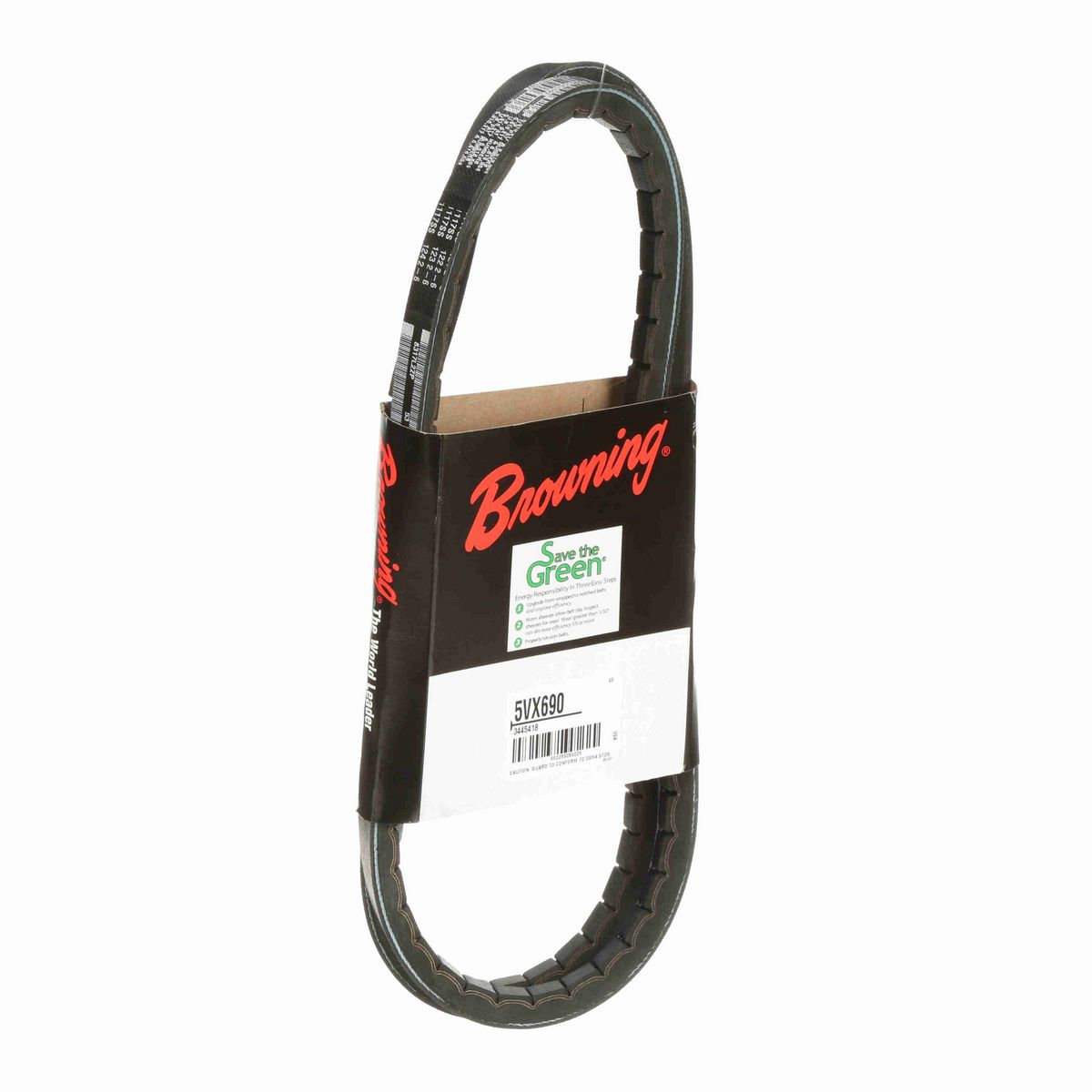 Browning EPDM Notched Belt 98% Efficient - 5VX690