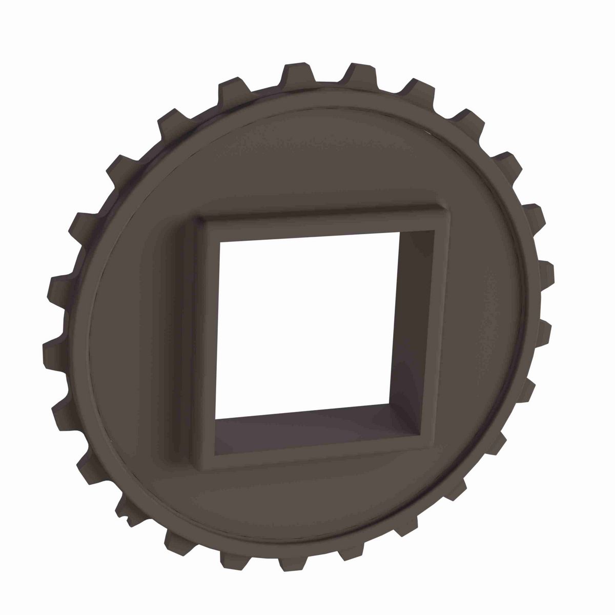 Rexnord 5930 Series Solid One Piece Molded Acetal Sprocket with 25 Teeth and a 2-1/2in Square Bore - 114-694-1