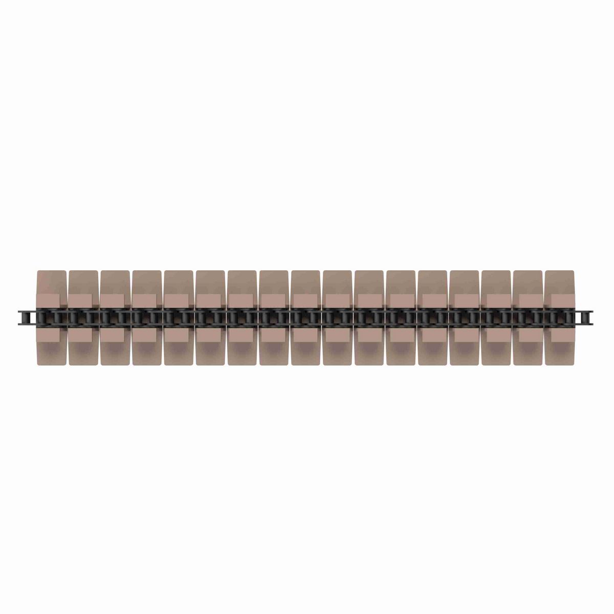Rexnord 1873TAB SuperGrip™ Side-flexing SuperGrip™, Material: Tan Low Friction, Width: 4.5in, Pitch: 1.5in - 81440731