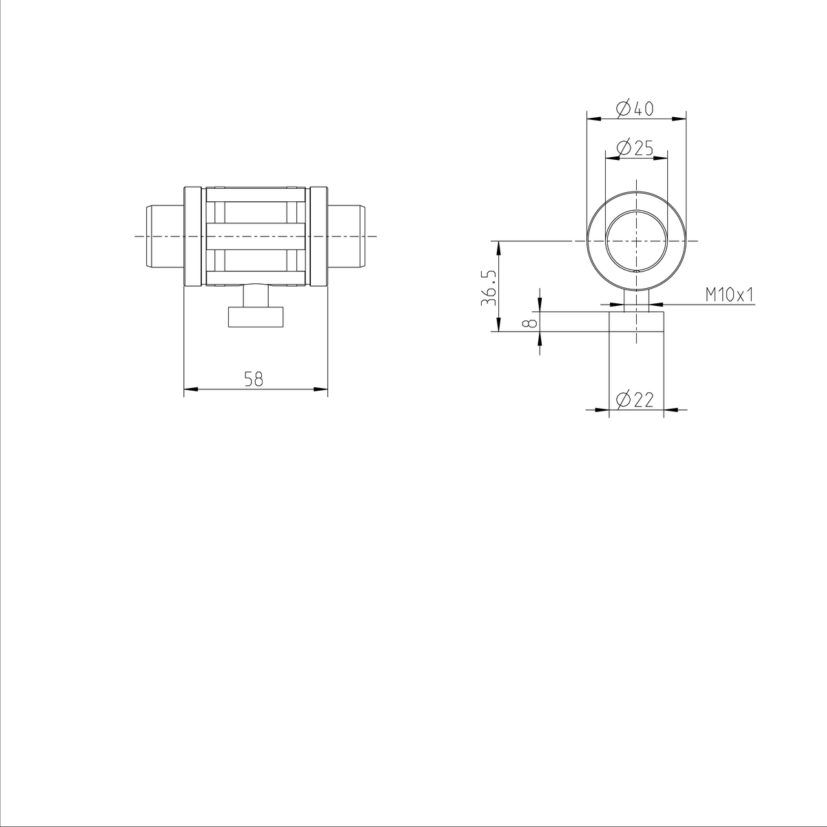 Линейная втулка устойчивая к крутящему моменту Bosch Rexroth KBDR1-25-WV-500 [R069602580]
