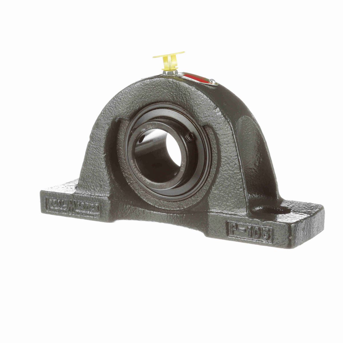 Sealmaster Mounted Cast Iron Two Bolt Pillow Block Ball Bearing - 52100 Bearing Steel, Black Oxided - Setscrew Lock - NP-19