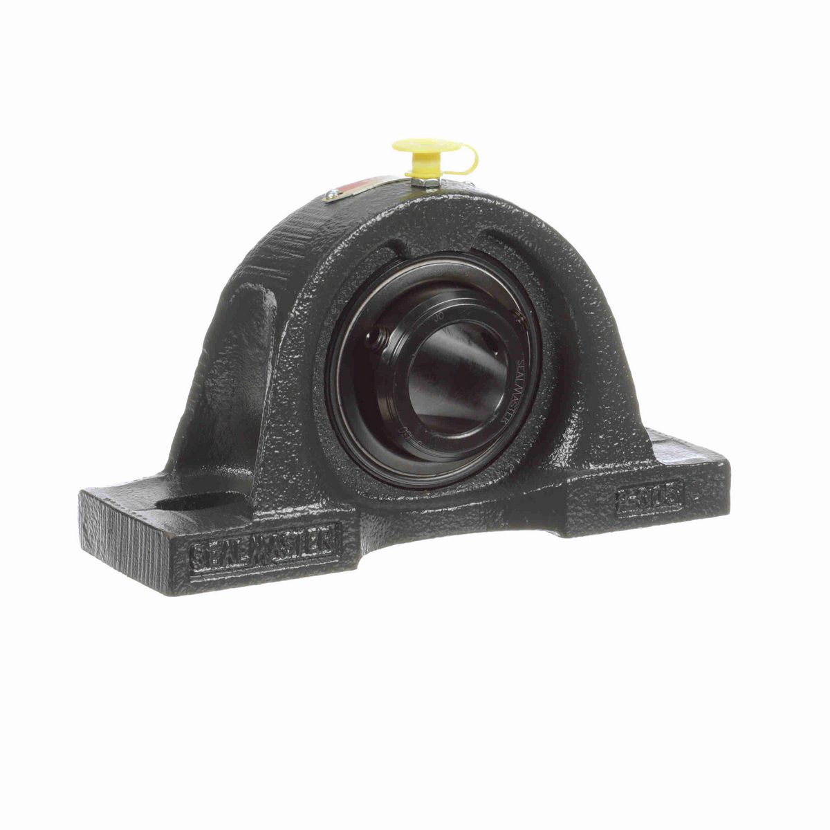 Sealmaster Mounted Cast Iron Two Bolt Pillow Block Ball Bearing - 52100 Bearing Steel, Black Oxided - Double Setscrew Lock - MPD-19