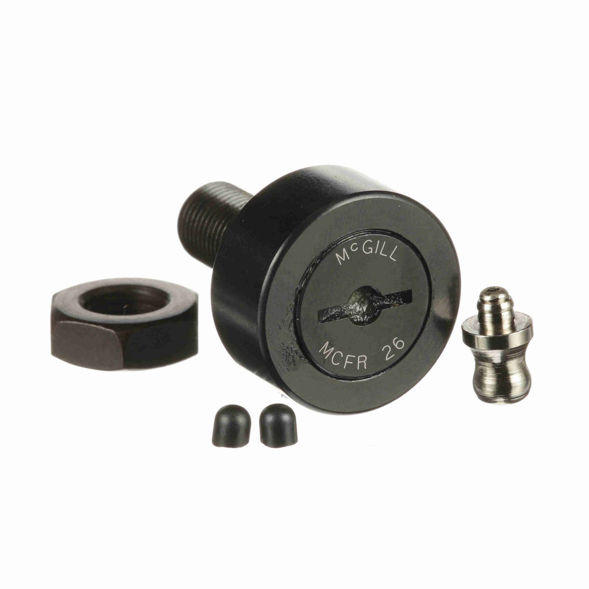 Опорный ролик с цапфой McGill CAMROL MCFR 26, бочкообразный, со шлицем под отвёртку, метрический