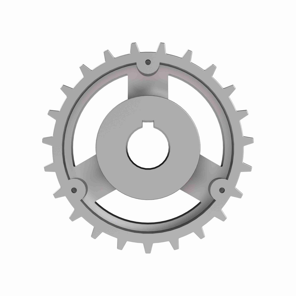 Rexnord 815 Series Solid One Piece Cast Iron Sprocket with 23 Teeth and a 1-7/16in Round Shaft-Ready Bore with Keyway & Setscrew - 401-161-62