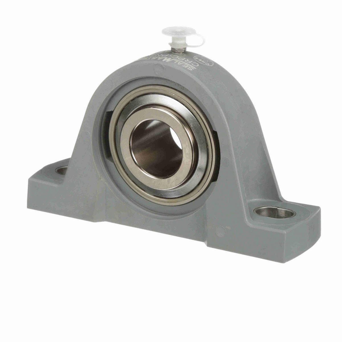Sealmaster Mounted Composite Two Bolt Pillow Block Ball Bearing - 52100 Bearing Steel, Phosphorus Nickel Coated - Setscrew Lock - Corrosion Resistant - CRPC-PN20
