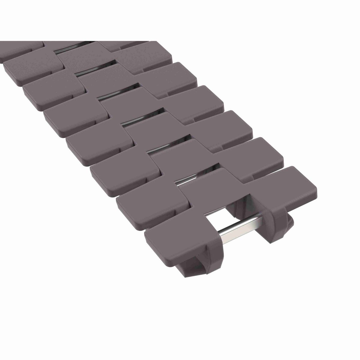 Rexnord 770TAB Side-flexing Solid Top, Material: Brown High Performance, Width: 3.25in, Pitch: 1in - 81433921