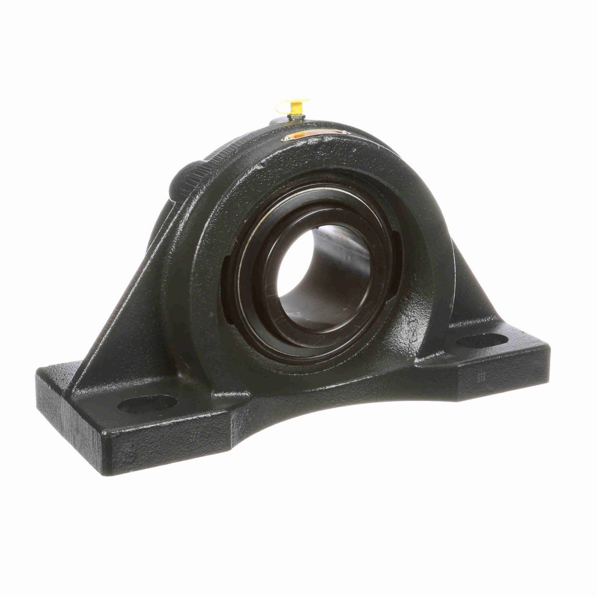 Sealmaster Mounted Cast Iron Four Bolt Pillow Block Ball Bearing - 52100 Bearing Steel, Black Oxided - Setscrew Lock - MFP-43