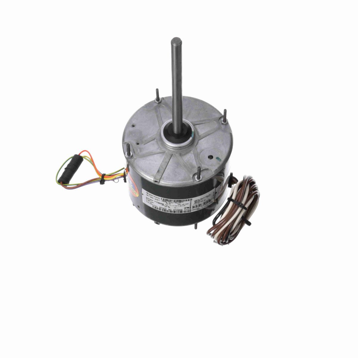 Genteq HEAT SHIELD® Condenser Fan Motor, 1/4 HP, 1 Ph, 60 Hz, 208-230 V, 1075 RPM, 1 Speed, 48 Frame, CLOSEDAO - 3728HS