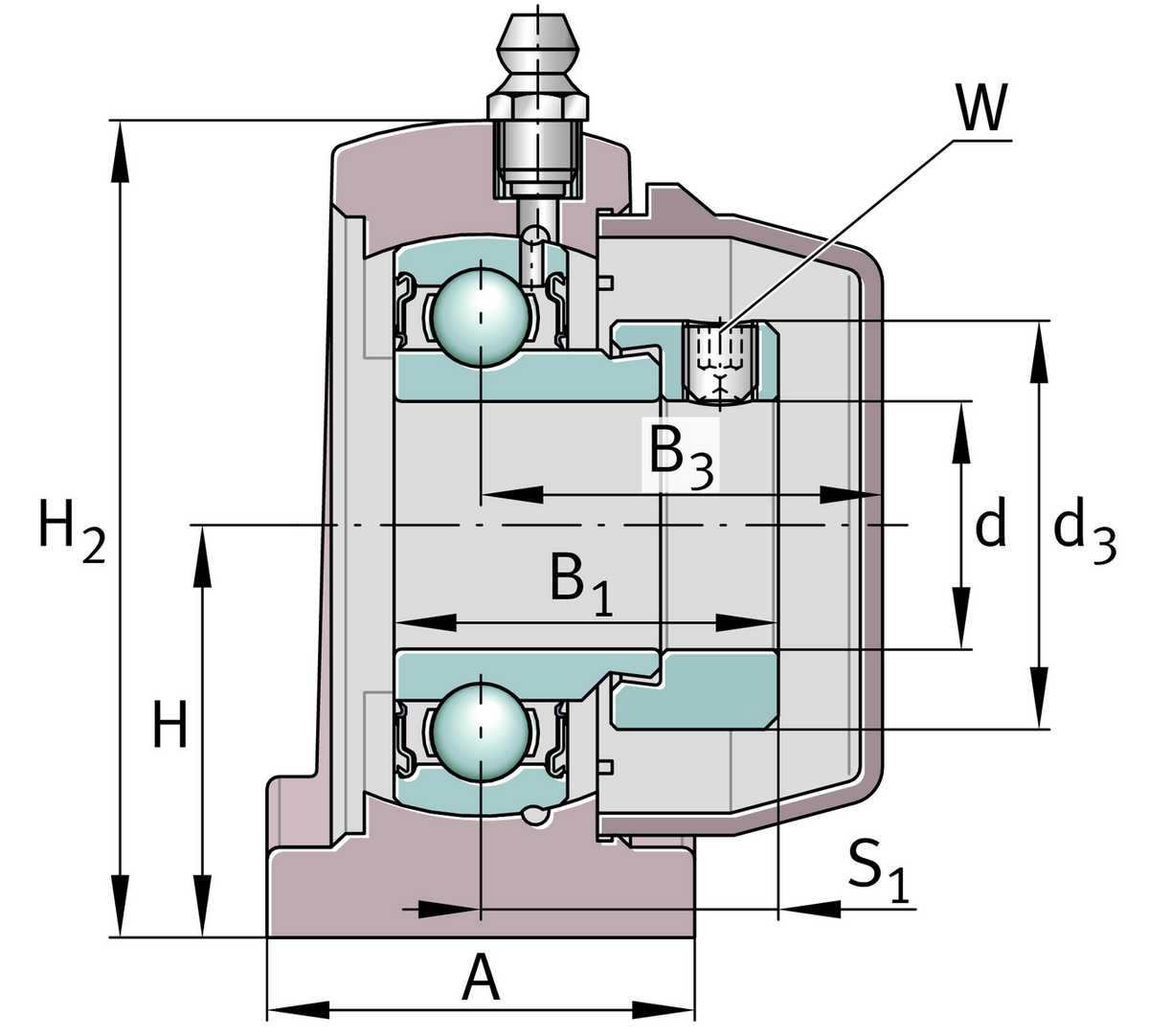 Узел стационарного корпуса RSHE20-TV-VA-FD