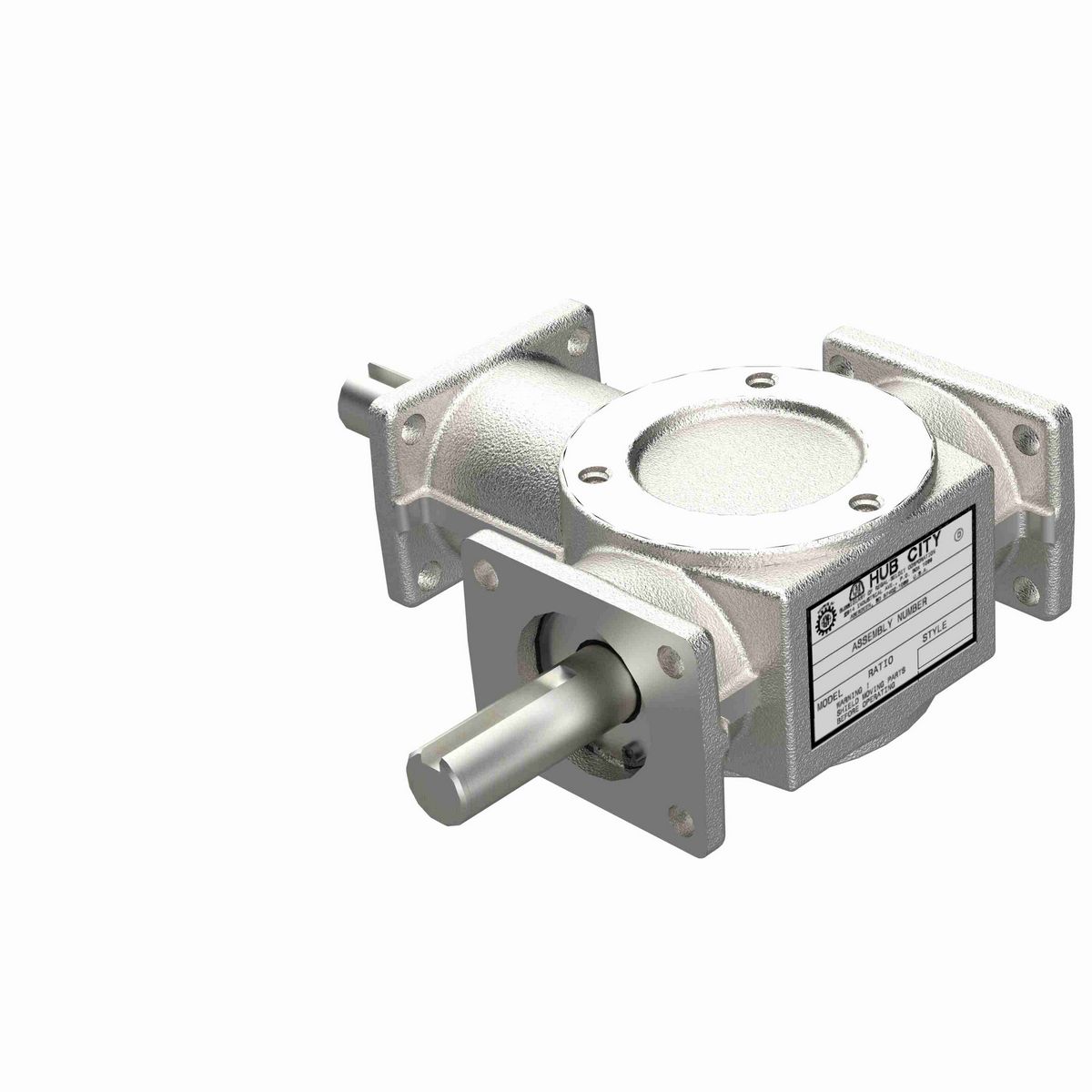 Hub City Bevel Gear Drives Aluminum Bevel Reducer - AD5 1/1 C,F SP