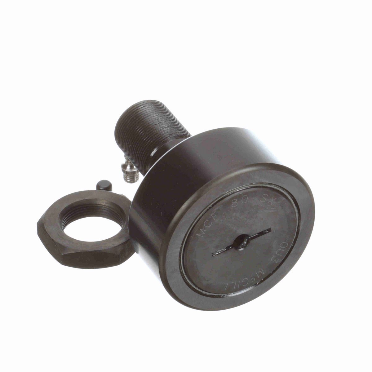 Опорный ролик с цапфой McGill CAMROL MCF 80 SX, цилиндрический, с уплотнением, со шлицем под отвёртку, метрический