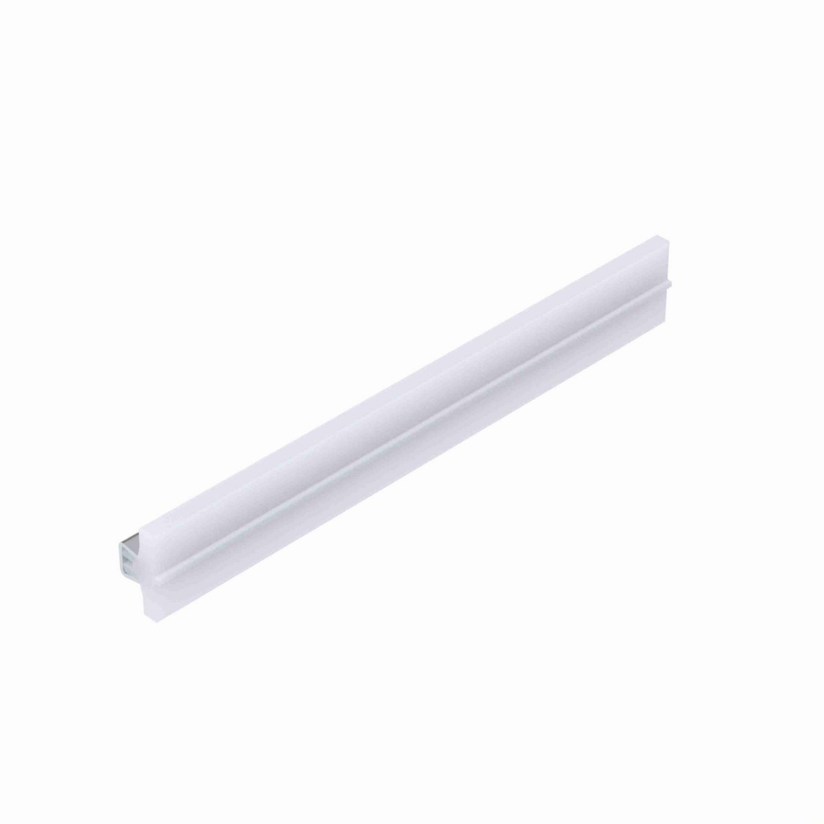 System Plast Tee Guide Rail: 1.7"W X 0.83"H X 96"L White UHMW-PE - VG-SST-1.70-8