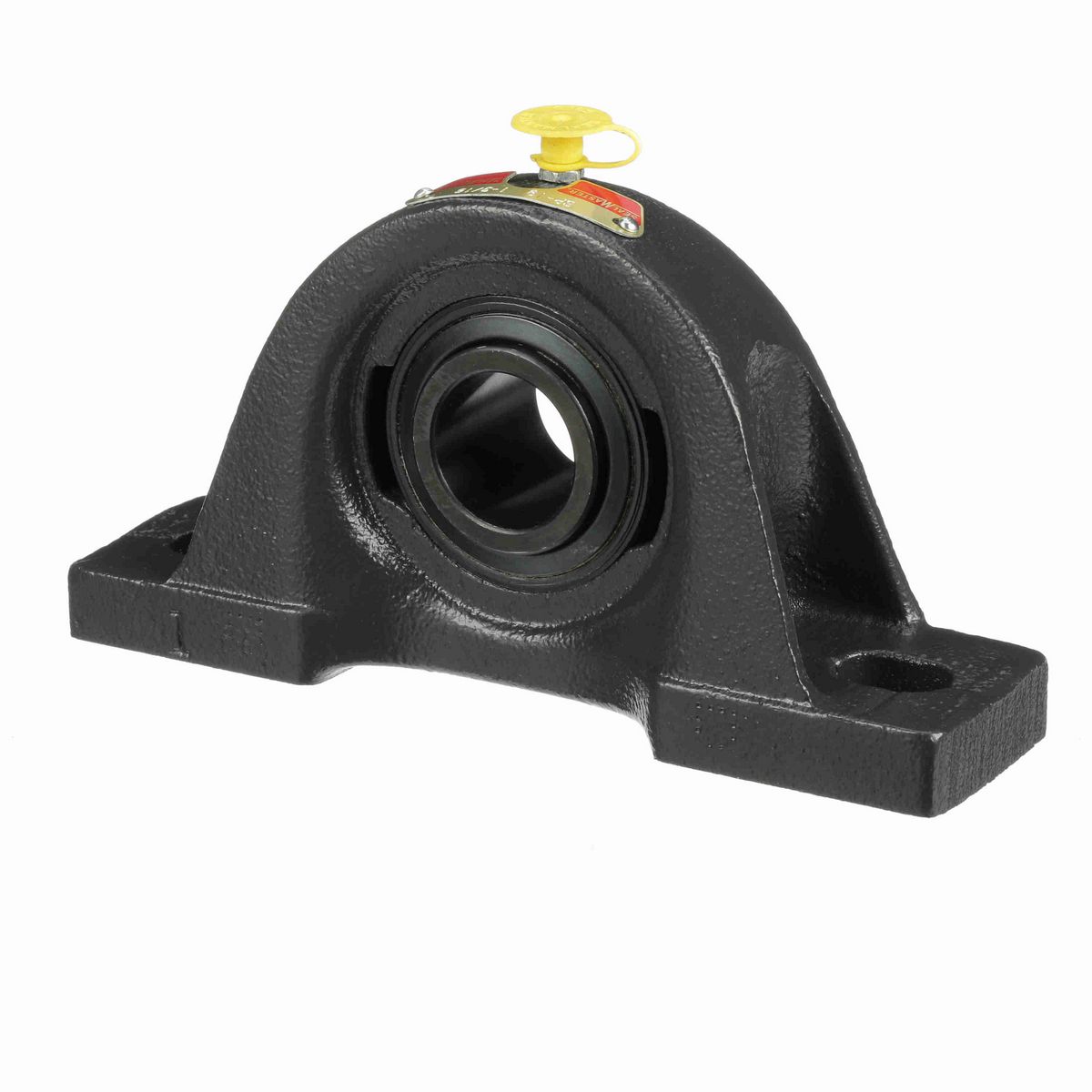 Sealmaster Mounted Cast Iron Two Bolt Pillow Block Ball Bearing - 52100 Bearing Steel, Black Oxided - Setscrew Lock - SP-19
