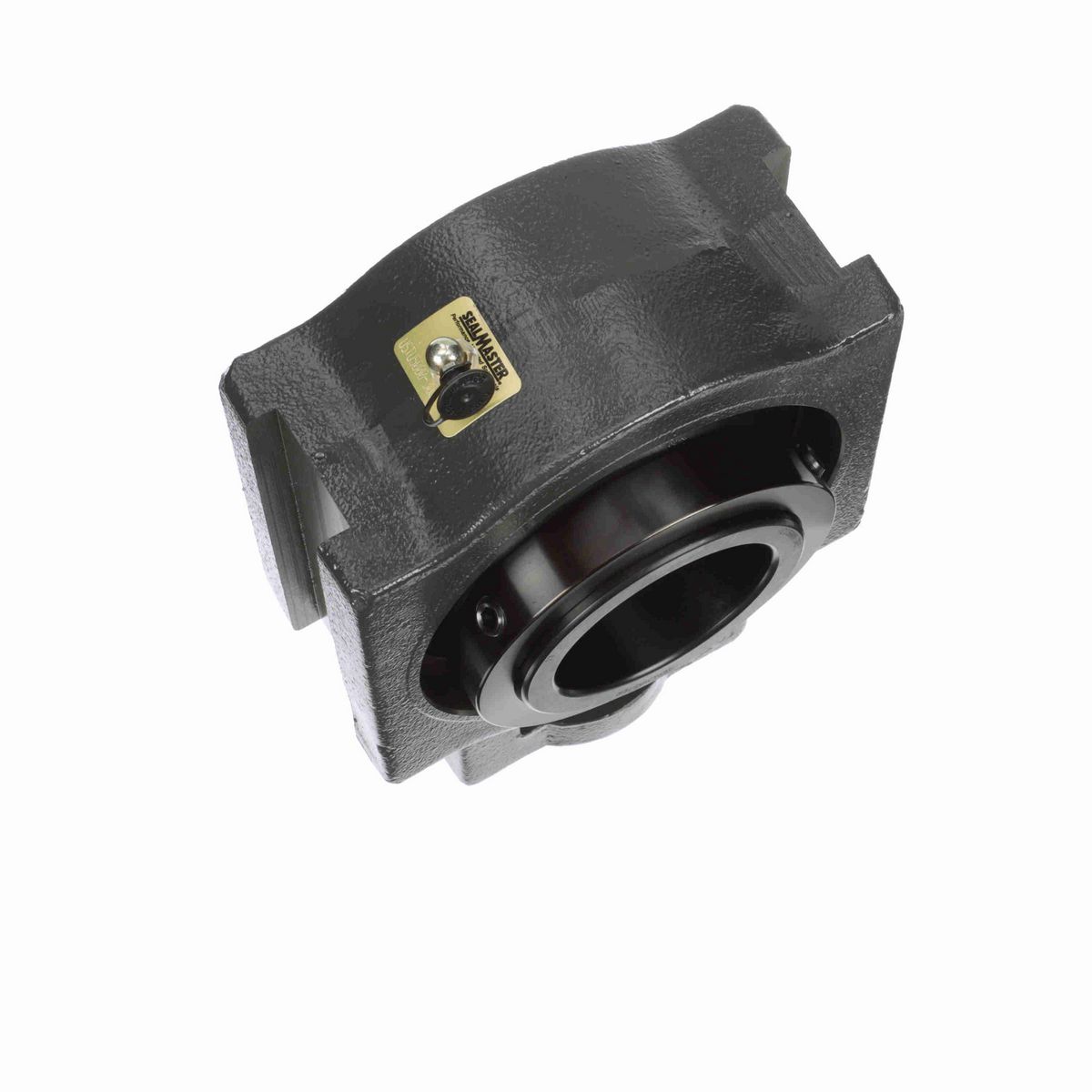 Sealmaster Mounted Cast Iron Wide Slot Take Up Spherical Roller - 52100 Bearing Steel, Black Oxided - Collar Mount Lock - USTU5000-303