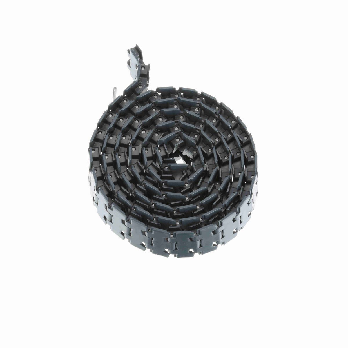 System Plast 878TAB Side-flexing Solid Top, Material: NG evo (Gray Blue), Width: 3.25in, Pitch: 1.5in - NGE878TAB-K325