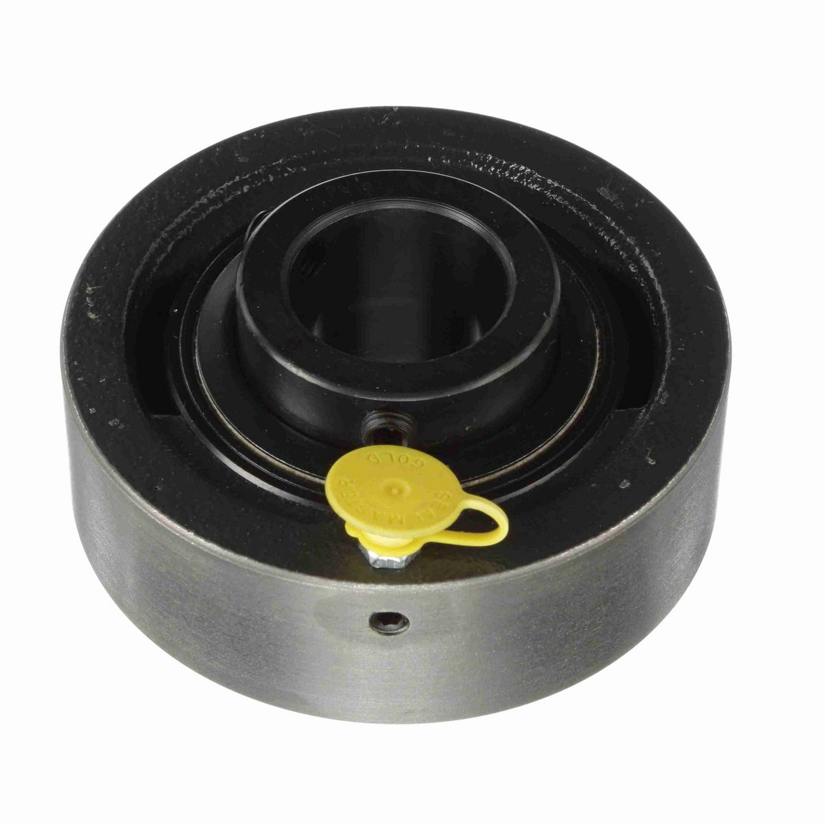 Sealmaster Mounted Cast Iron Cylindrical Cartridge Ball Bearing - 52100 Bearing Steel, Black Oxided - Setscrew Lock - SC-20