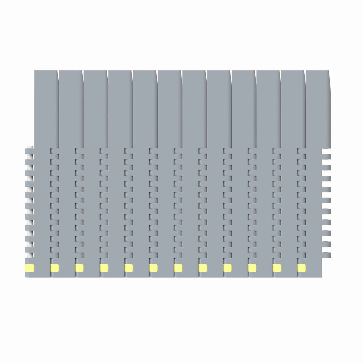 Rexnord 8505DTS Straight Running DTS®, Material: Silver Platinum Series™ X, Width: 4.5in, Pitch: 0.75in - 10295781