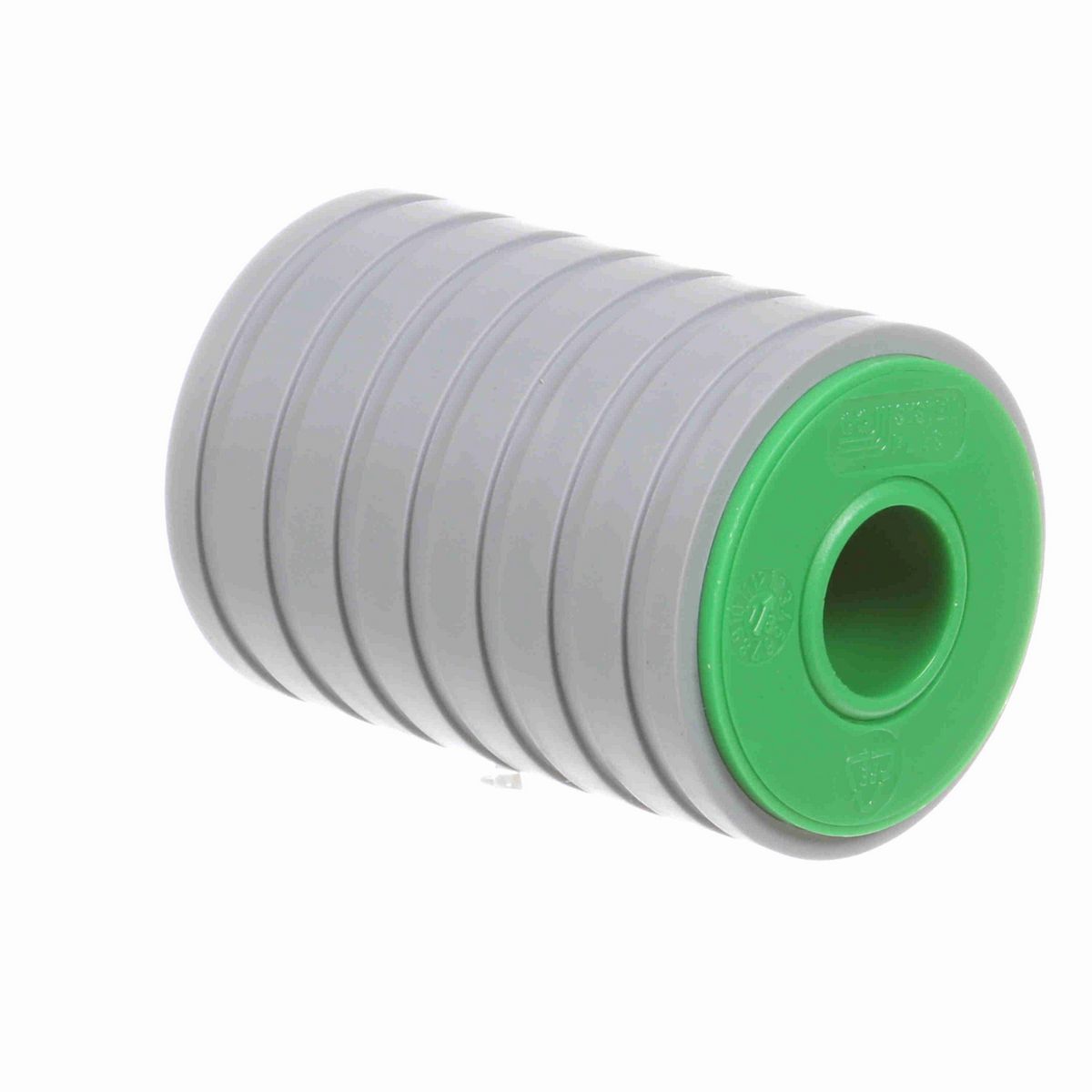 System Plast Return Roller with Rubber; OD: 57-mm, Shaft Dia: 20-mm, Length: 82.5-mm, Color: Green - RR-57B20ML83-PEG
