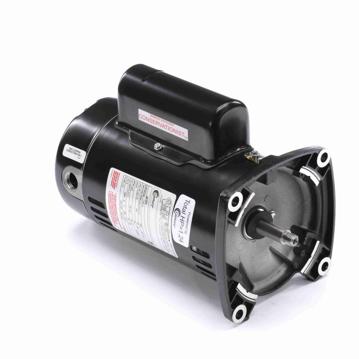 Century Pool Pump Motor, 0.95 HP, 1 Ph, 60 Hz, 115/230 V, 3600 RPM, 48Y Frame, ODP - UQC1072V1
