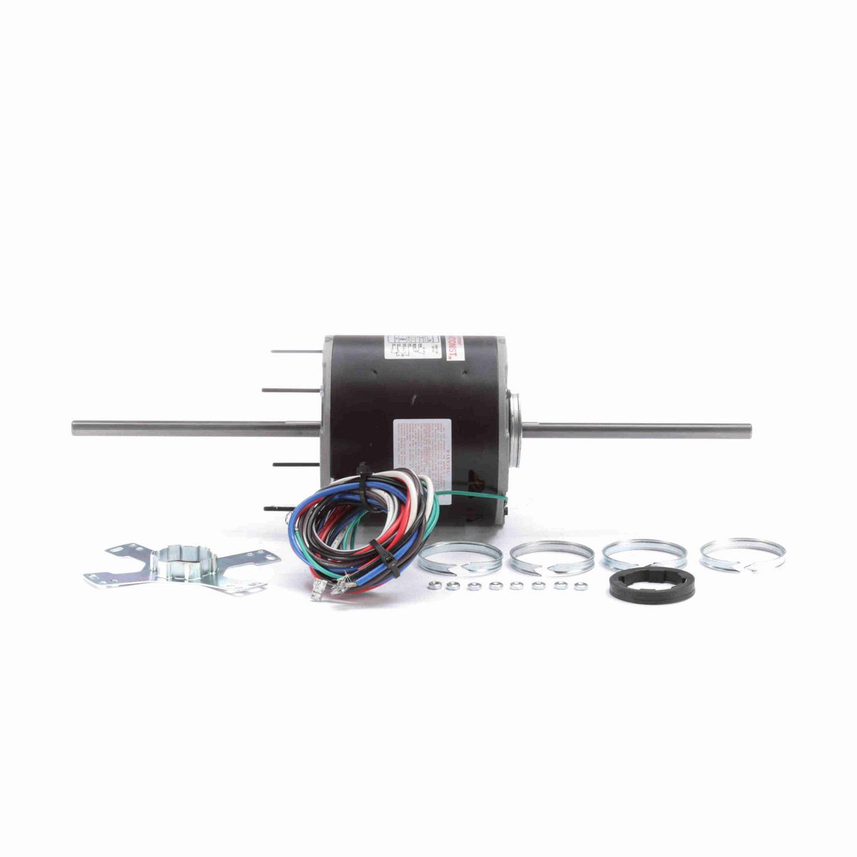 Century Fan Coil & Air Conditioner Motor, 3/4 HP, 1 Ph, 60 Hz, 208-230 V, 1075 RPM, 3 Speed, 48 Frame, SEMI ENCL - RA1076