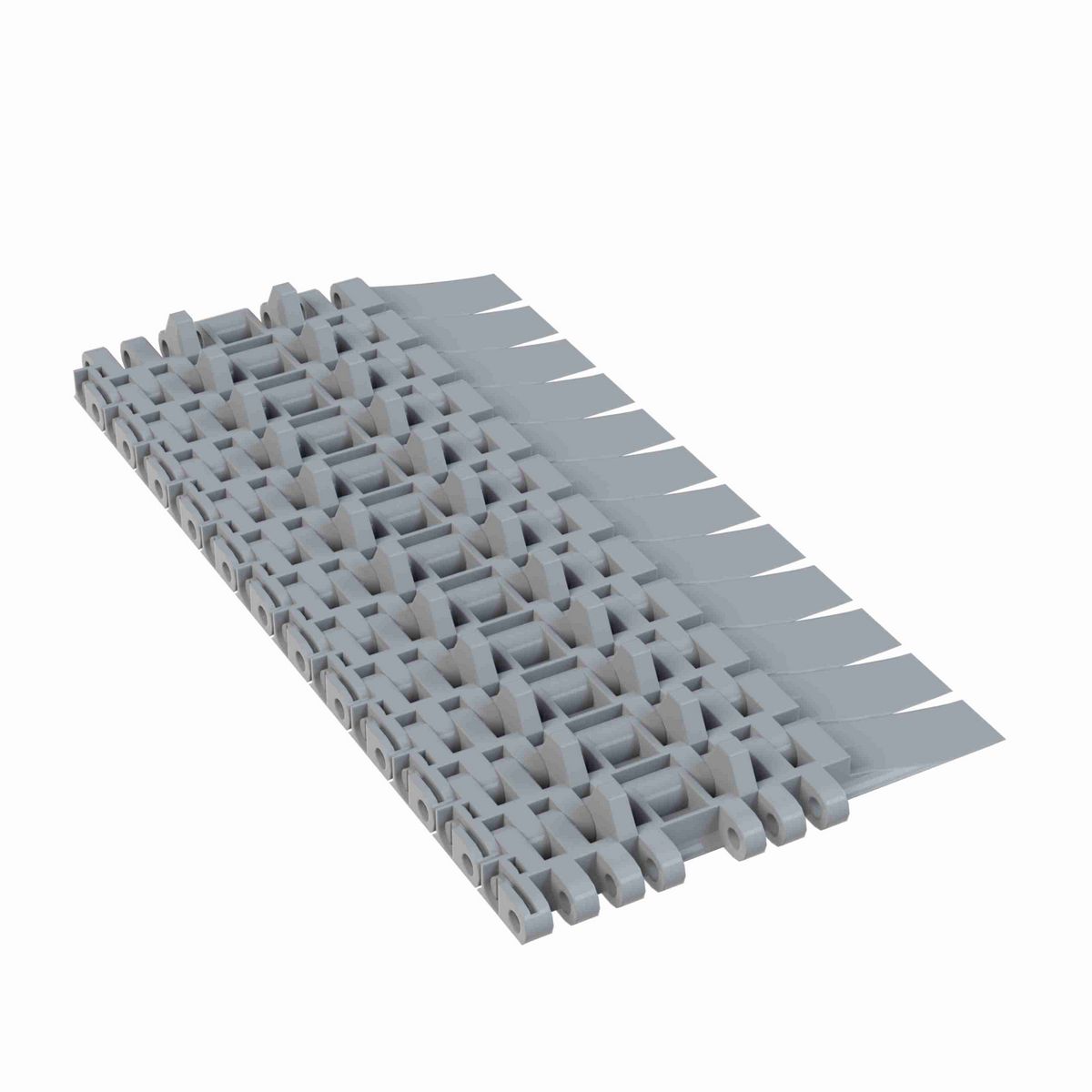 Rexnord 7705DTS Straight Running DTS®, Material: Silver Platinum Series™ X, Width: 4.5in, Pitch: 1in - 10295779