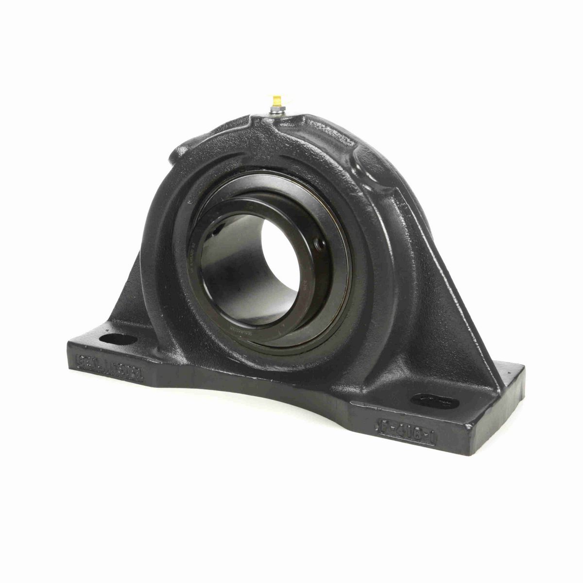 Sealmaster Mounted Cast Iron Four Bolt Pillow Block Ball Bearing - 52100 Bearing Steel, Black Oxided - Setscrew Lock - MFP-63