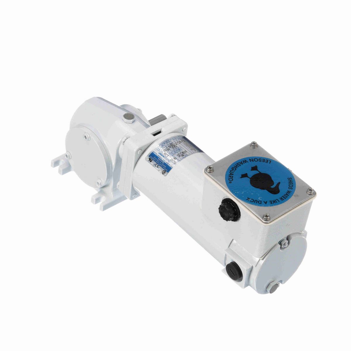 LEESON White Duck™ Right Angle Gearmotor, 0.25 HP, 90 V, 62 RPM, 32 Frame, TENV - M1125277.00