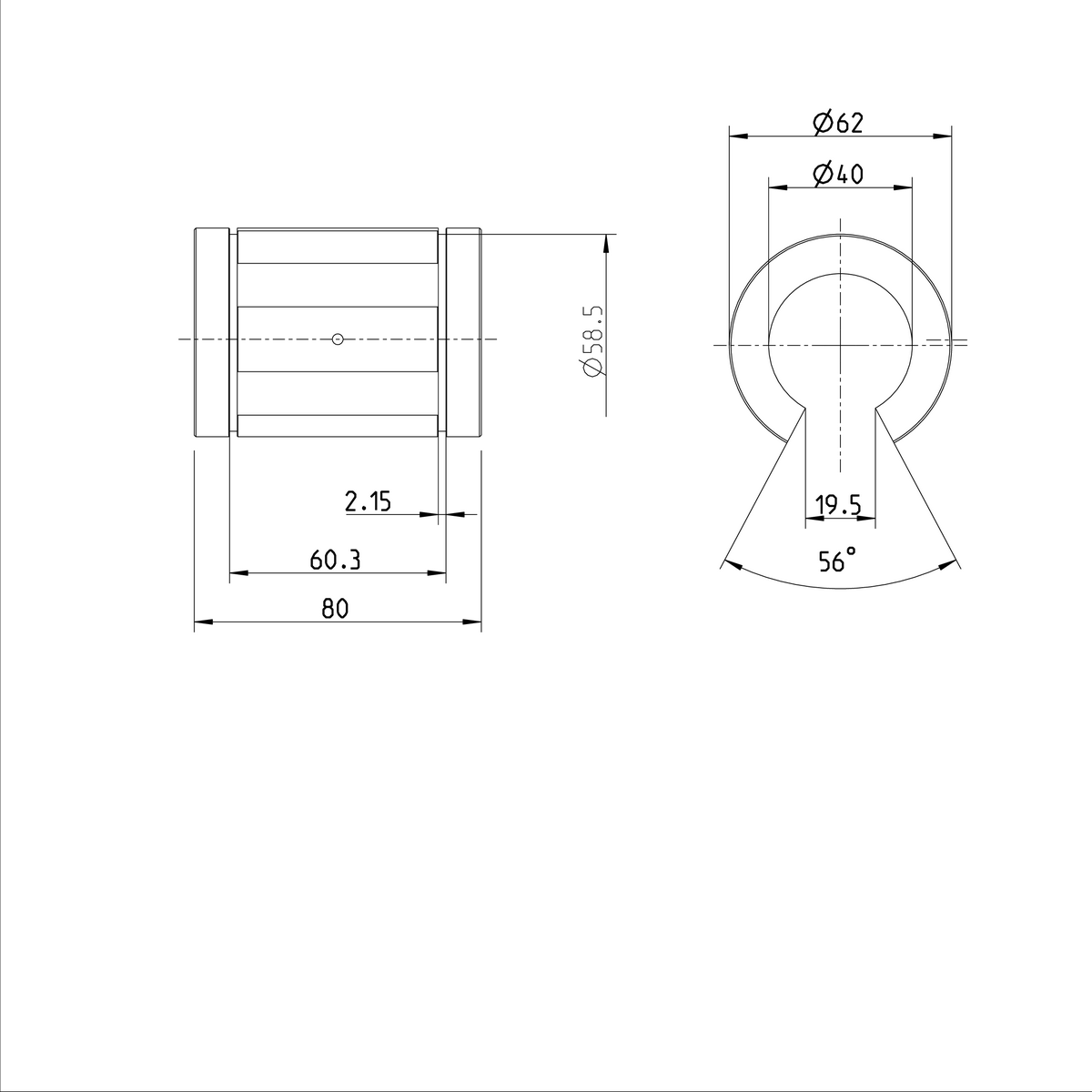Суперлинейная втулка Bosch Rexroth KBA-O-40-DD [R067124040]