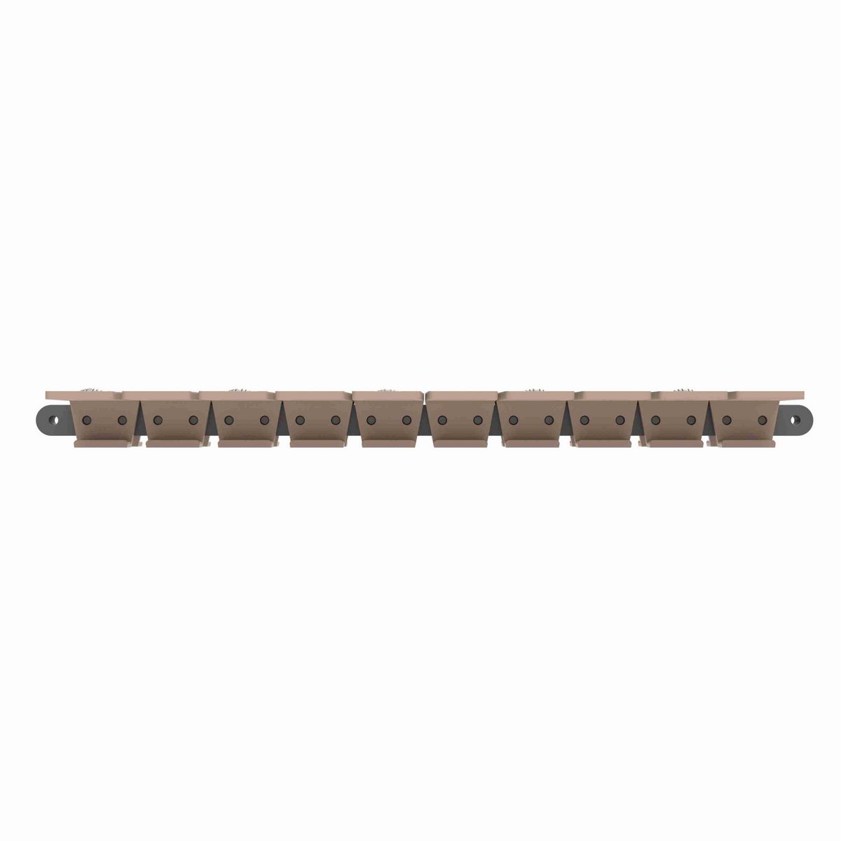 Rexnord 1873TAB SuperGrip™ Side-flexing SuperGrip™, Material: Tan Low Friction, Width: 7.5in, Pitch: 1.5in - 81418875