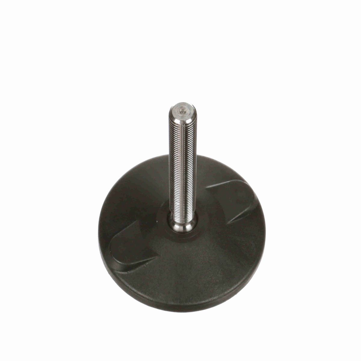 System Plast Fixed Plastic Leveler; Series: VG-511, Base Diameter: 4, Spindle Length: 4.6-in, Thread: 5/8-11 - VG-511-04-S58-L5T