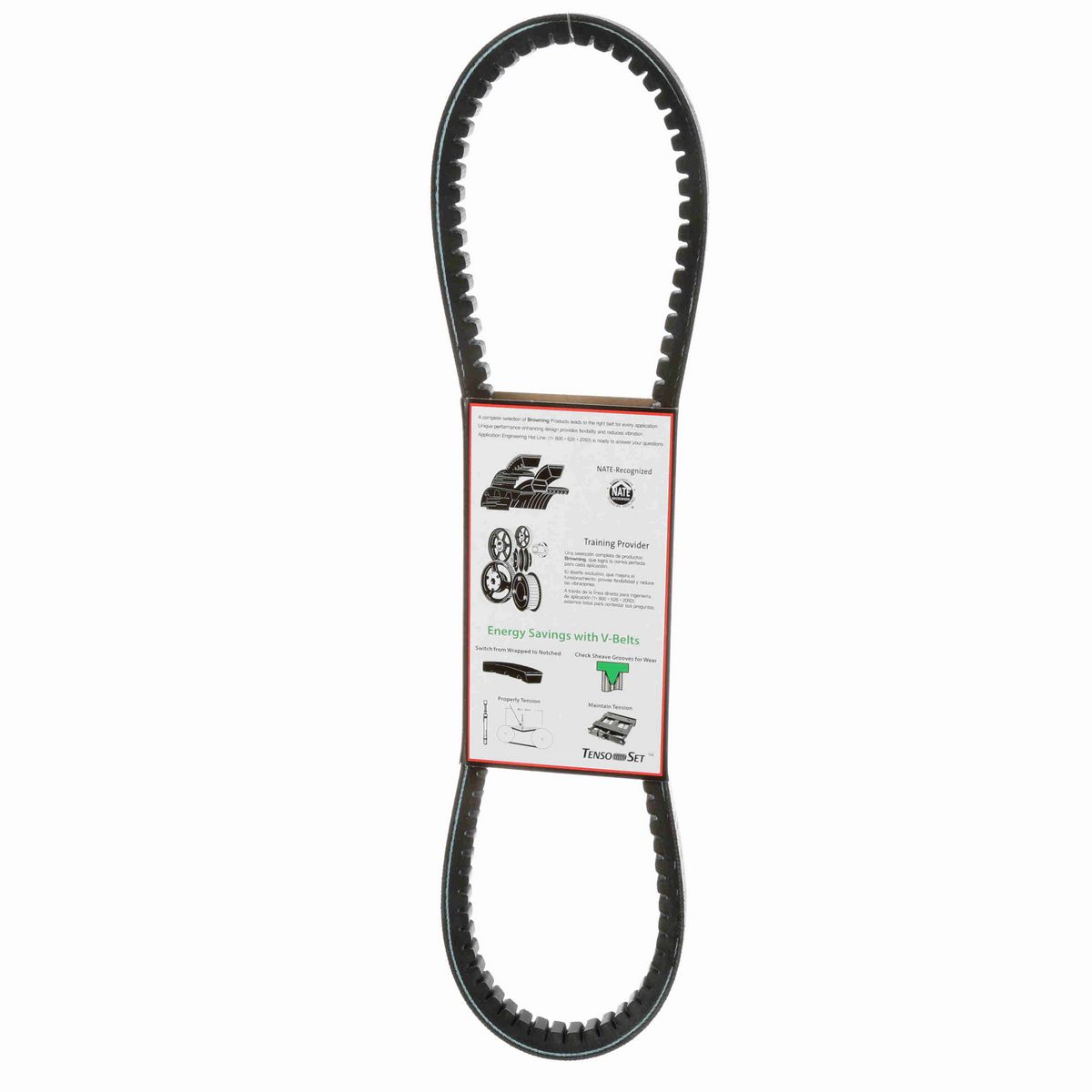 Browning EPDM Notched Belt 98% Efficient - BX35