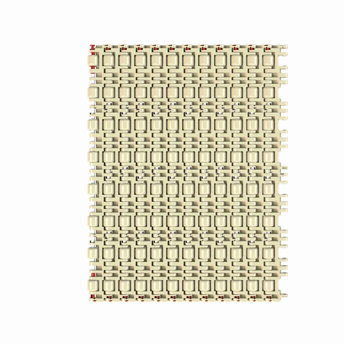 Rexnord 8503 Straight Running Low Backline Pressure, Material: Beige High Temperature, Width: 15in, Pitch: 0.75in - 10324726