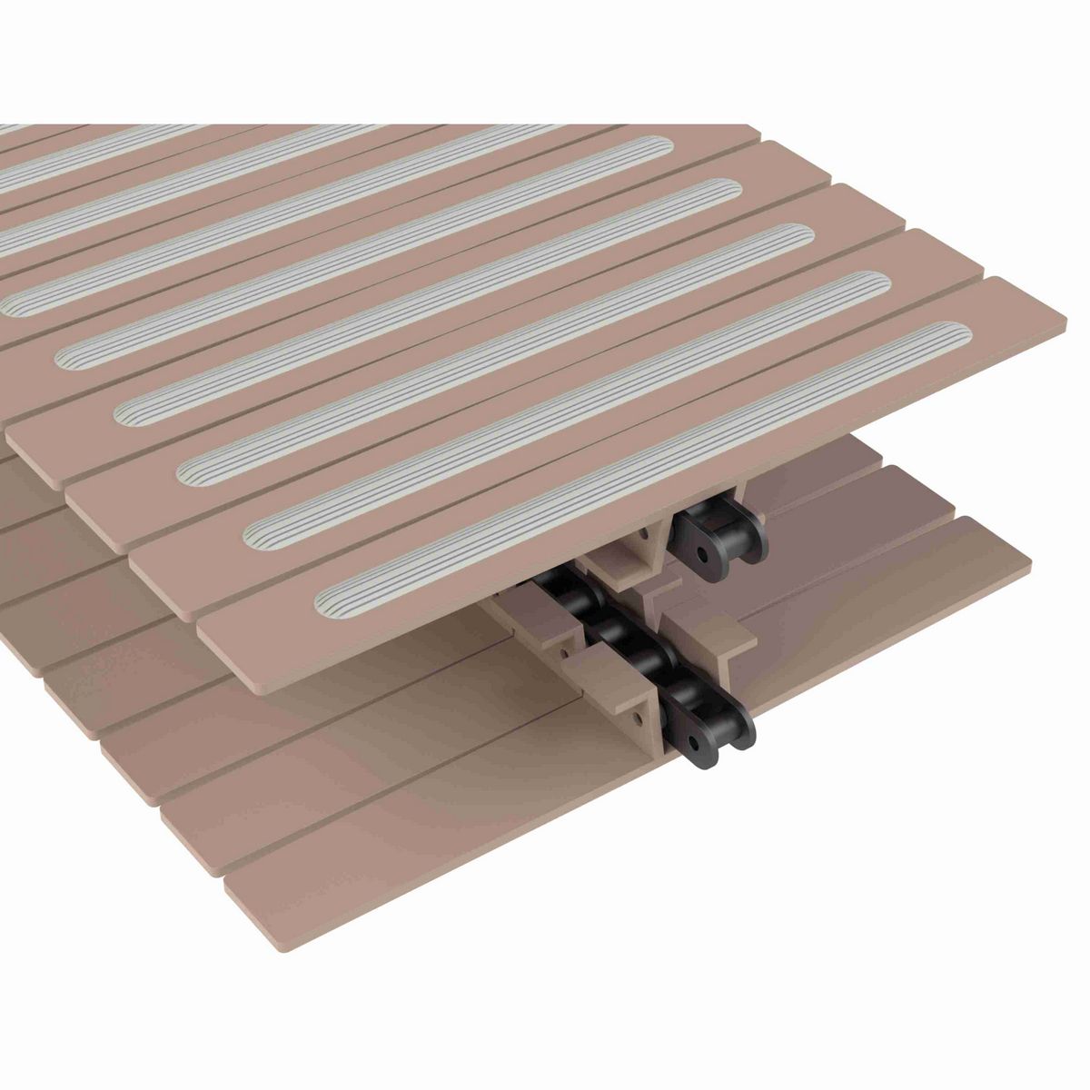 Rexnord 1873TAB SuperGrip™ Side-flexing SuperGrip™, Material: Tan Low Friction, Width: 12in, Pitch: 1.5in - L1873644202