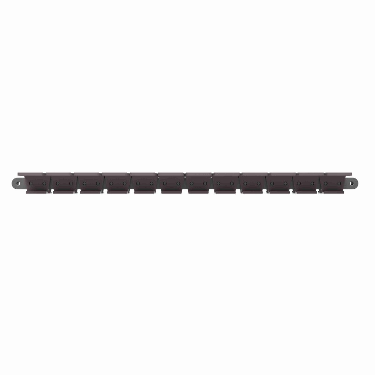 Rexnord 1873TAB Side-flexing Solid Top, Material: Brown High Performance, Width: 6in, Pitch: 1.5in - 81426343
