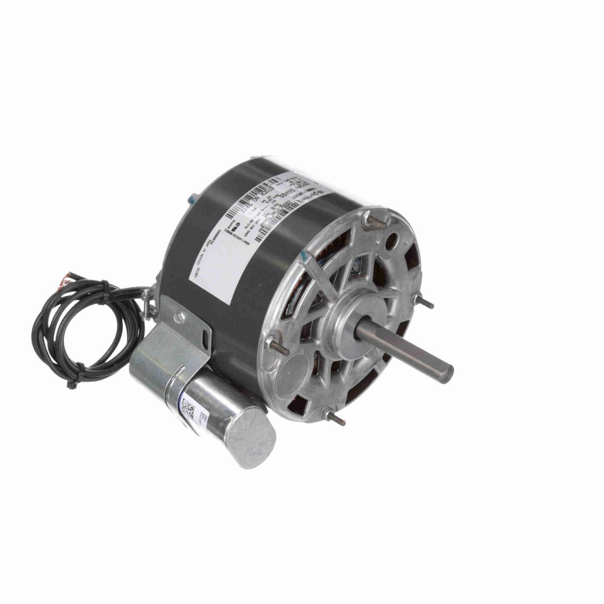 Genteq OEM Replacement Motor, 1/5 HP, 1 Ph, 60 Hz, 208-230 V, 1075 RPM, 1 Speed, 48 Frame, OPAO - 3012