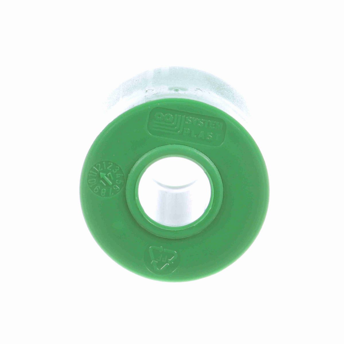 System Plast Return Roller; OD: 50-mm, Shaft Dia: 18-mm, Length: 40.5-mm, Color: Green - R-50B18ML41-PEG