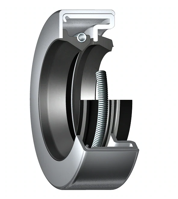 Манжетное уплотнение с металлическим корпусом, стандартной уплотнительной кромкой и грязеулавливающей кромкой, для жидкой или пластичной смазки, дюймовые размеры SKF 19876