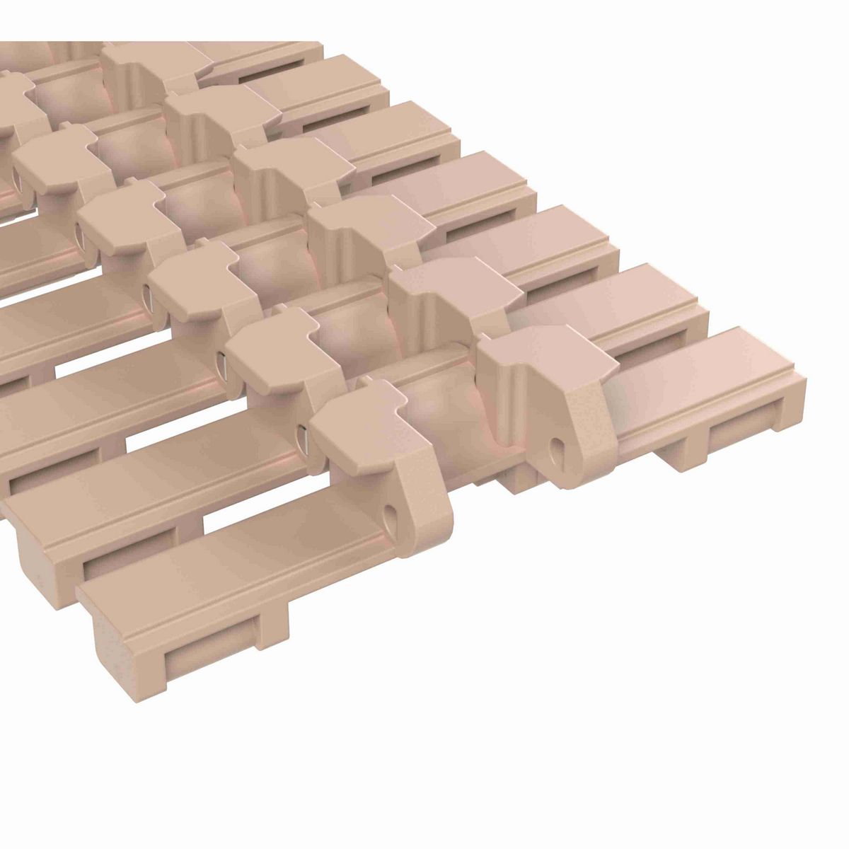 Rexnord 883TAB LBP Side-flexing Low Backline Pressure, Material: Tan Low Friction, Width: 7.5in, Pitch: 1.5in - LBP883TK7.5