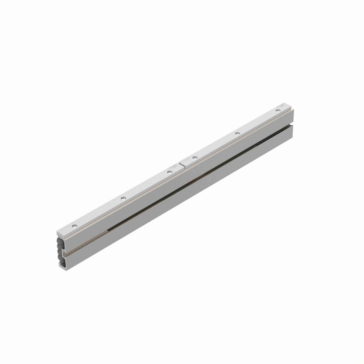 System Plast Beadwall: 1.13"W X 3.16"H X 60"L Gray Aluminum - VG-684BR-3-AB-05