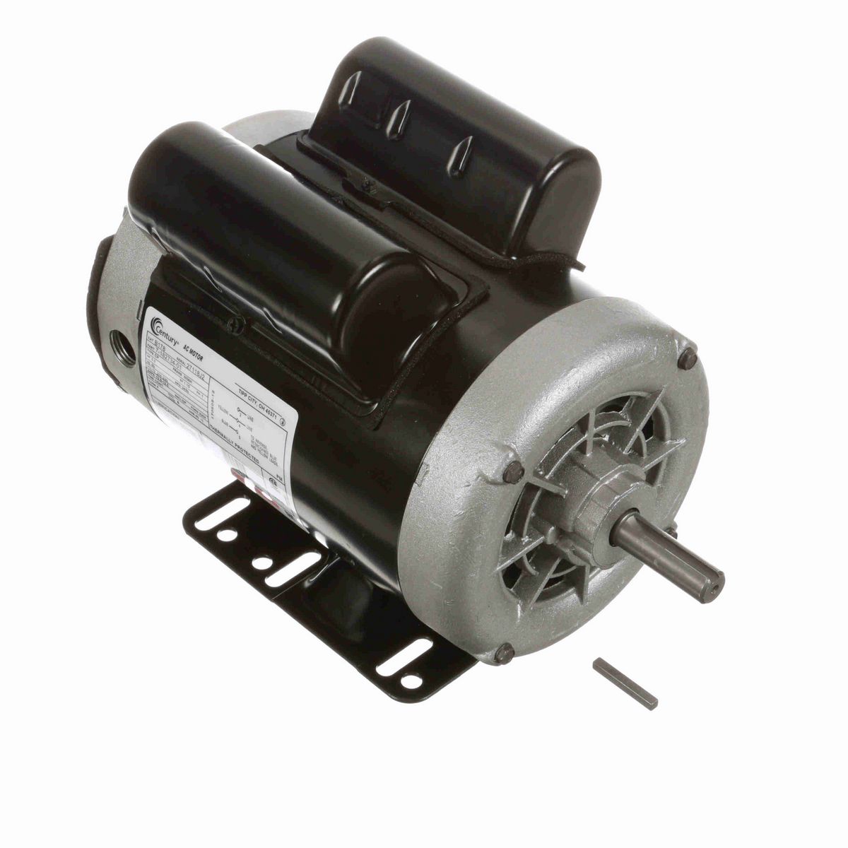 Century General Purpose Motor, 3.0 HP, 1 Ph, 60 Hz, 208-230 V, 3600 RPM, M56H Frame, DP - B178