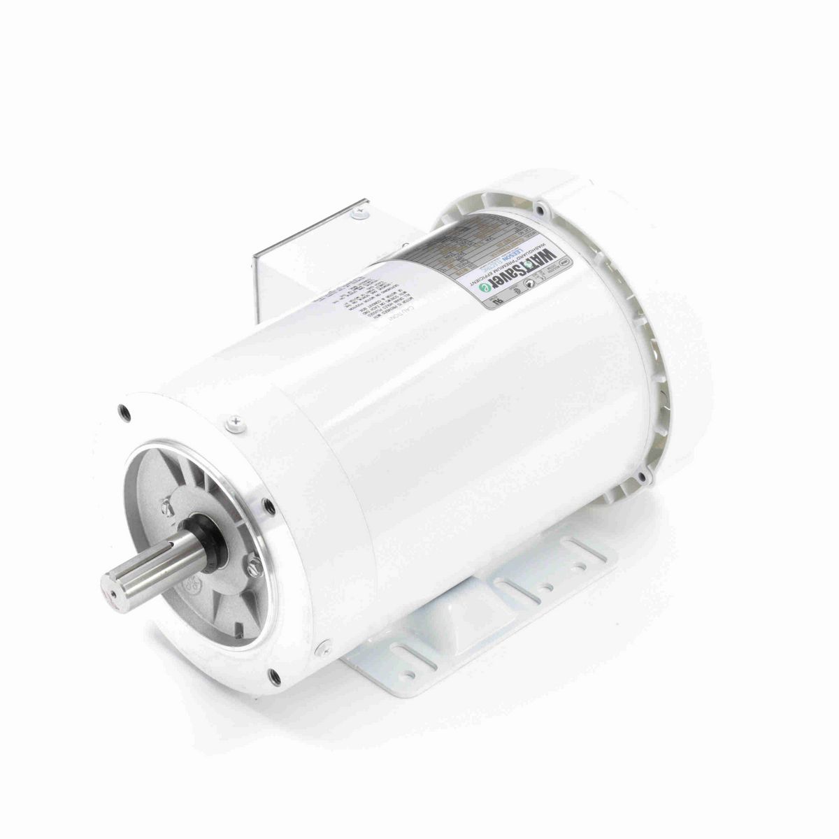 LEESON White Duck™ General Purpose Motor, 1 & 1 HP, 3 Ph, 60 & 50 Hz, 230/460 & 190/380 V, 1800 & 1500 RPM, 143TC Frame, TEFC - 121867.00