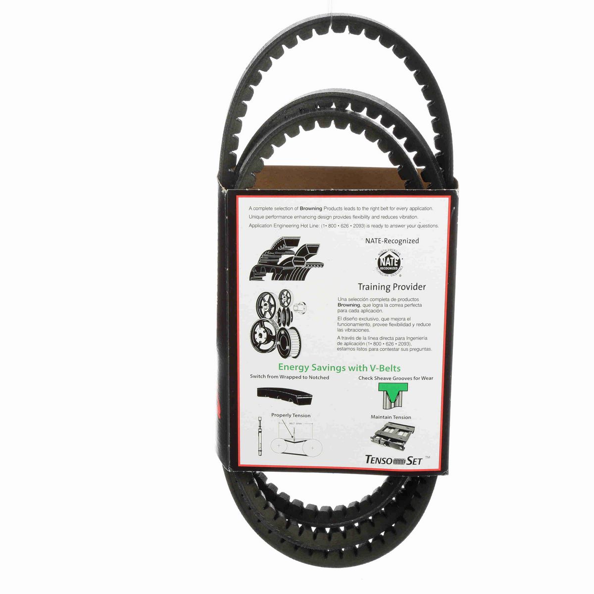 Browning EPDM Notched Belt 98% Efficient - AX72