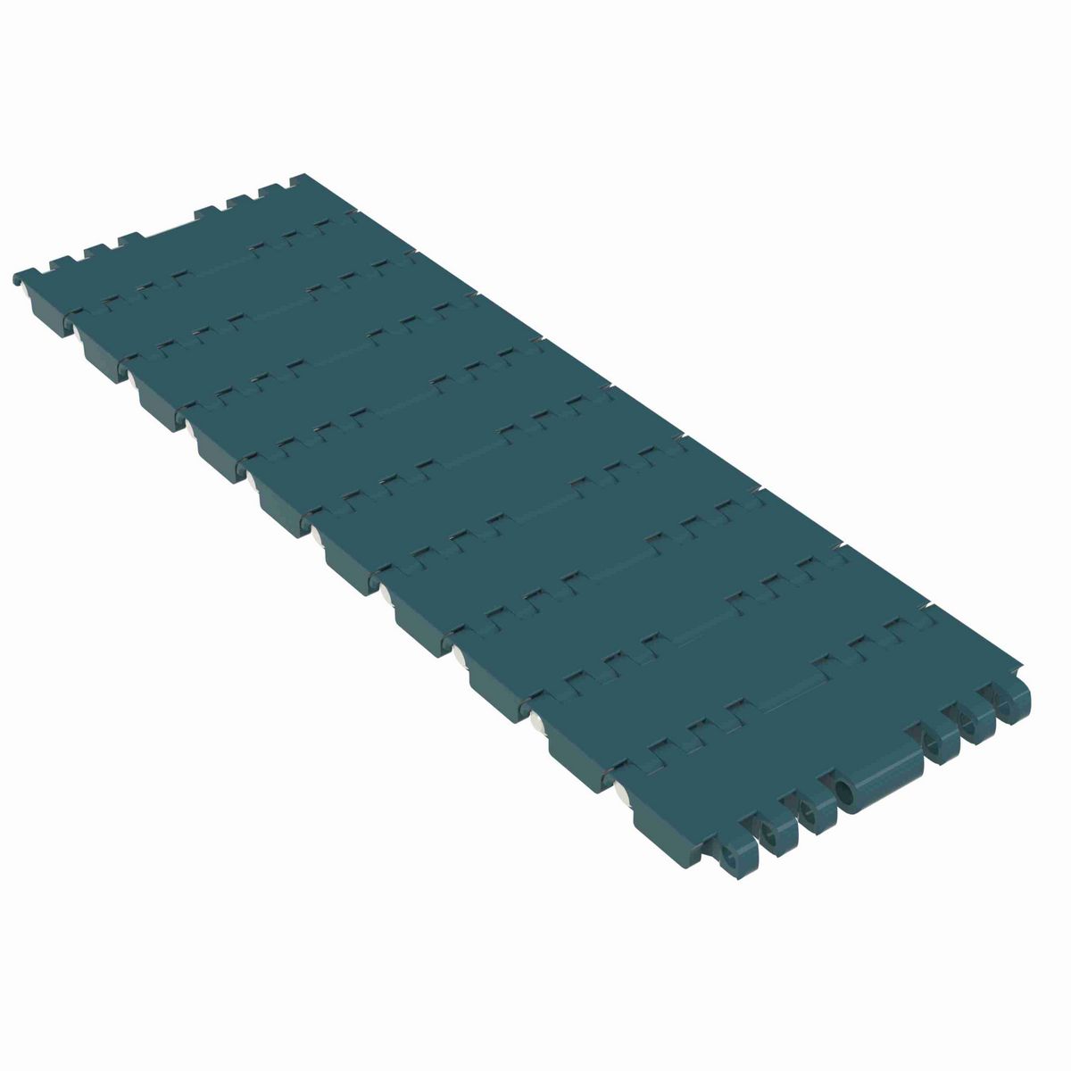 Rexnord 1001FT Straight Running Solid Top, Material: Green Low Friction Acetal, Width: 84mm, Pitch: 1in - 876.38.73